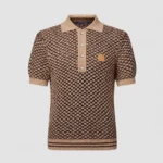 Louis Vuitton Men Short-Sleeved Knitted Mesh Polo 1AJUUF