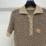 Louis Vuitton Men Short-Sleeved Knitted Mesh Polo 1AJUUF