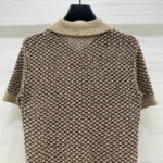 Louis Vuitton Men Short-Sleeved Knitted Mesh Polo 1AJUUF