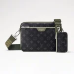 Louis Vuitton Men Trio Messenger Monogram Eclipse-Khaki Green M28628