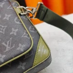 Louis Vuitton Men Trio Messenger Monogram Eclipse-Khaki Green M28628