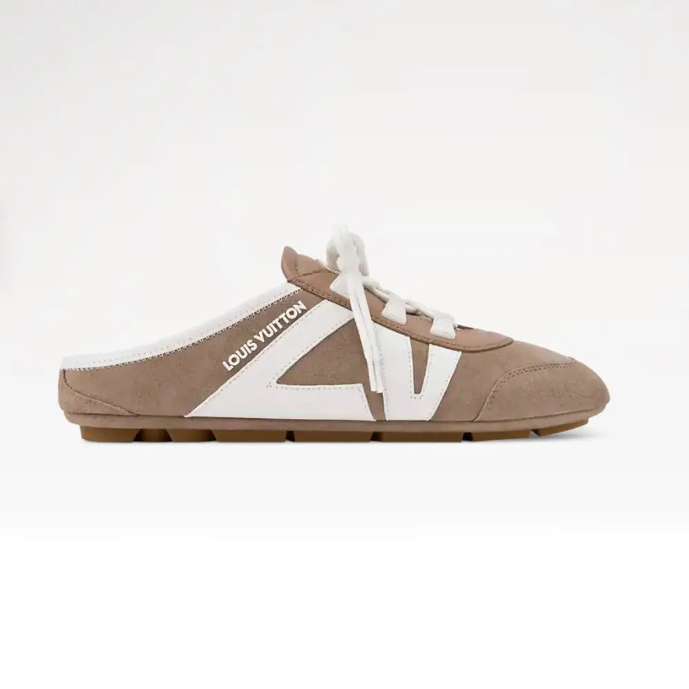 Louis Vuitton Unisex LV Sneakerina Open Back Brown 1AK5EK (2) Louis Vuitton Unisex LV Sneakerina Open Back Brown 1AK5EK