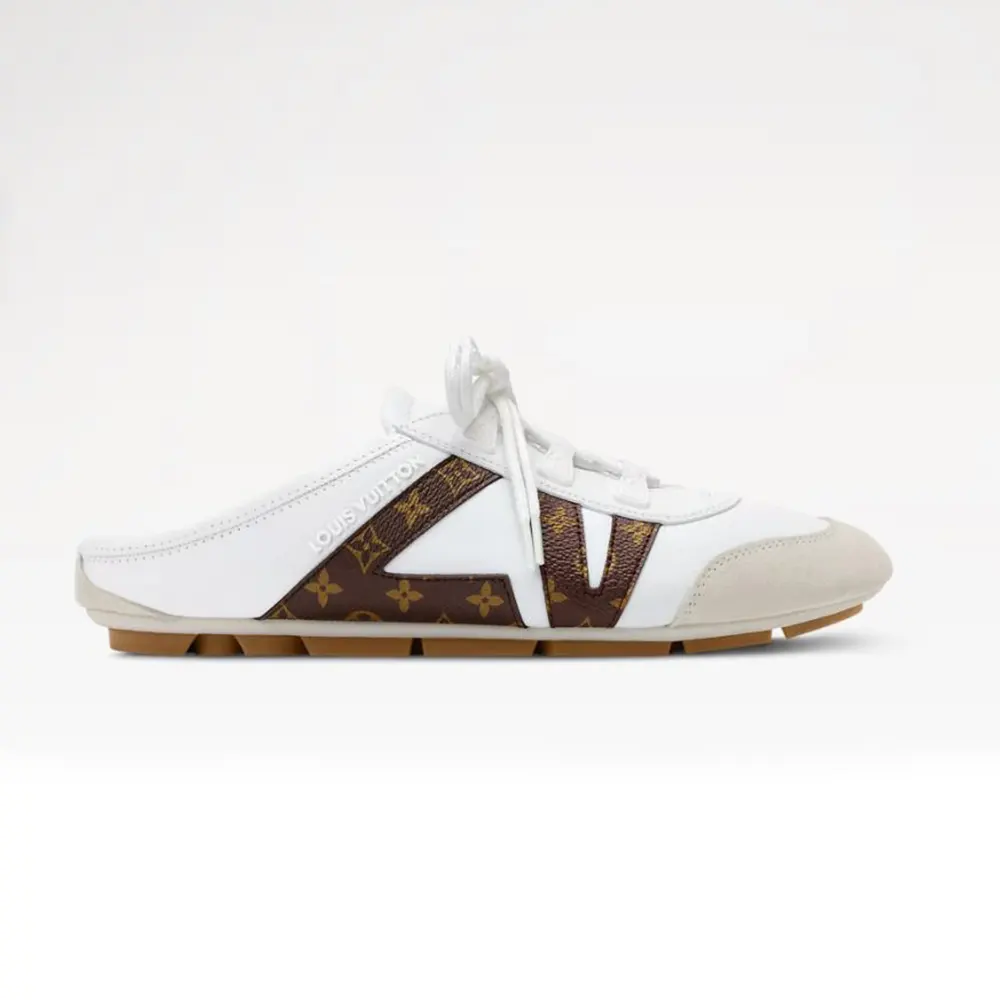Louis Vuitton Unisex LV Sneakerina Open Back White 1AK5DM (1) Louis Vuitton Unisex LV Sneakerina Open Back White 1AK5DM