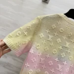 Louis Vuitton Women 3D Monogram Tie Dye Knit Top 1AK0D1