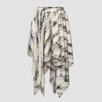 Louis Vuitton Women Buckle Up Handkerchief Skirt 1AKF3N