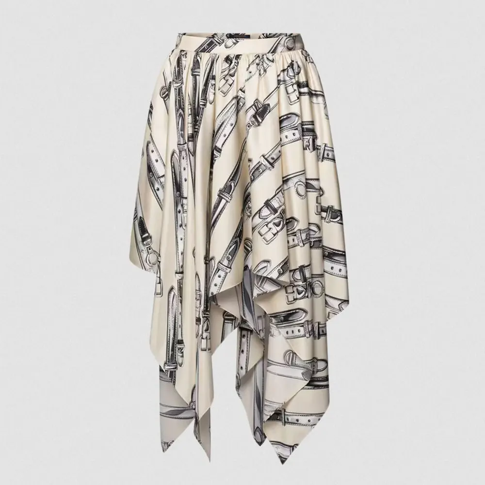 Louis Vuitton Women Buckle Up Handkerchief Skirt 1AKF3N (1) Louis Vuitton Women Buckle Up Handkerchief Skirt 1AKF3N