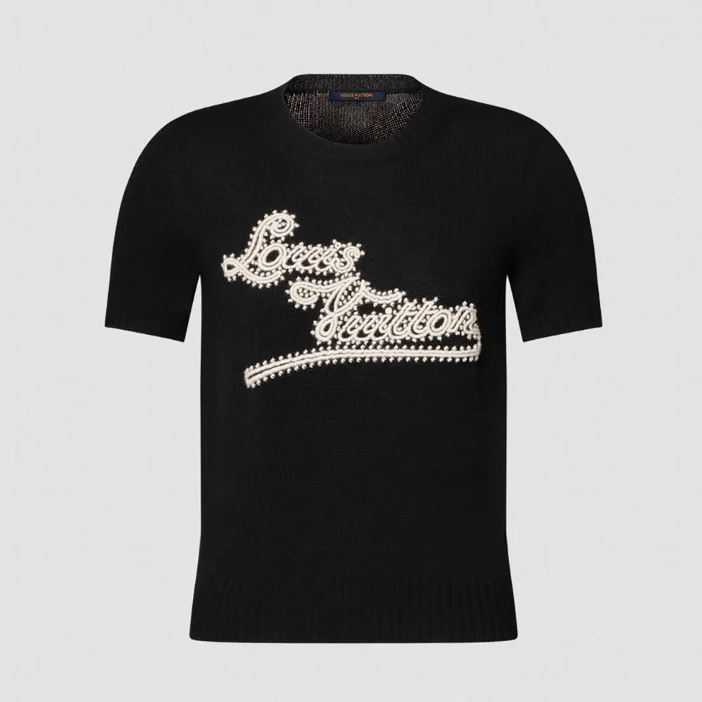 Louis Vuitton Women Embroidered Signature Knit Top 1AKEQY (1) Louis Vuitton Women Embroidered Signature Knit Top 1AKEQY