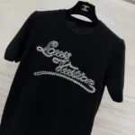 Louis Vuitton Women Embroidered Signature Knit Top 1AKEQY