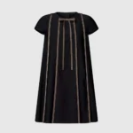Louis Vuitton Women Monogram Accent Trapeze Dress 1AKE6Z