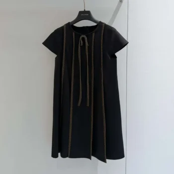 Louis Vuitton Women Monogram Accent Trapeze Dress 1AKE6Z