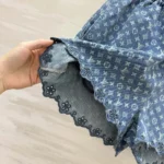 Louis Vuitton Women Monogram Denim Mini Shorts 1AKE5F