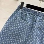 Louis Vuitton Women Monogram Denim Mini Shorts 1AKE5F