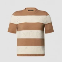 Louis Vuitton Women Openwork Striped Knit Top 1AJZ8L