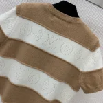 Louis Vuitton Women Openwork Striped Knit Top 1AJZ8L