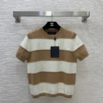 Louis Vuitton Women Openwork Striped Knit Top 1AJZ8L