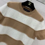 Louis Vuitton Women Openwork Striped Knit Top 1AJZ8L