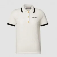 Louis Vuitton Women Pointelle Polo Top 1AK0CD