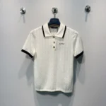 Louis Vuitton Women Pointelle Polo Top 1AK0CD