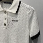 Louis Vuitton Women Pointelle Polo Top 1AK0CD
