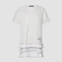 Louis Vuitton Women Ruffle Trim T-Shirt Dress 1AK0F9