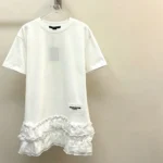 Louis Vuitton Women Ruffle Trim T-Shirt Dress 1AK0F9