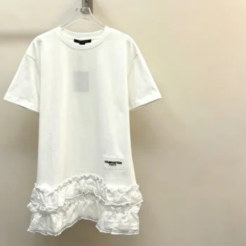 Louis Vuitton Women Ruffle Trim T-Shirt Dress 1AK0F9