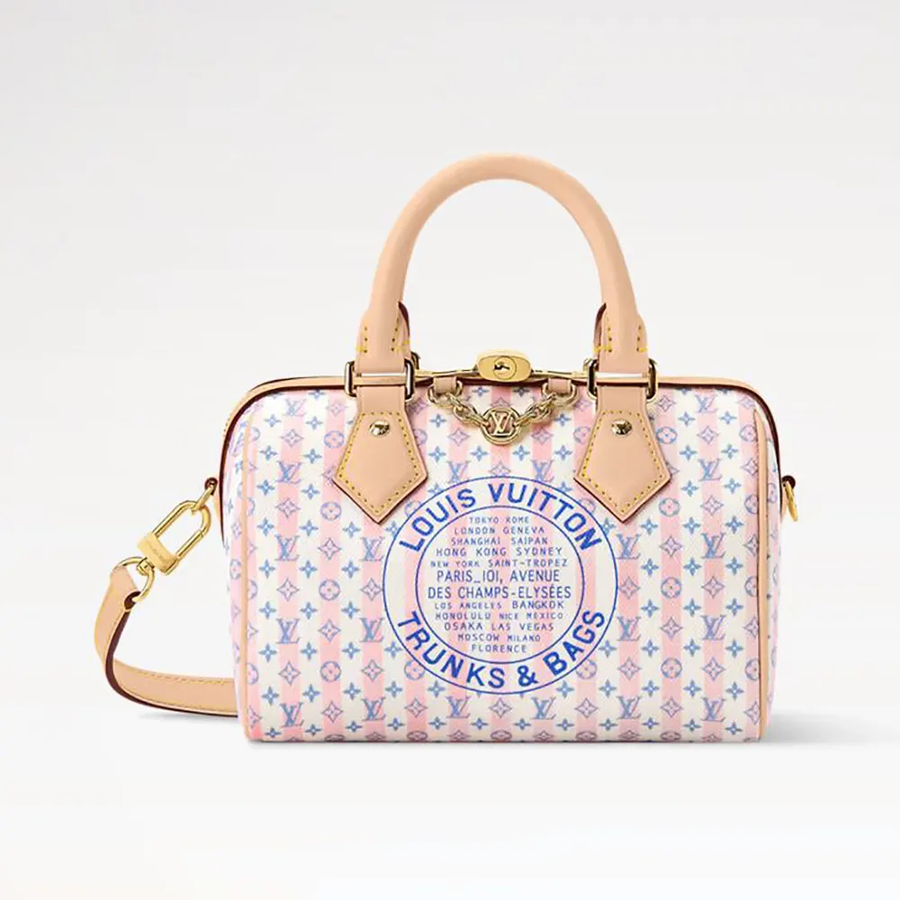 Louis Vuitton Women Speedy Bandoulière 20-Blue M28668 (1) Louis Vuitton Women Speedy Bandoulière 20-Blue M28668