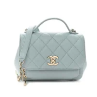 Chanel Women Caviar Quilted Small Business Affinity Flap Blue