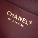 Chanel Women Flap Bag with Top Handle Crocodile Embossed Calfskin Black