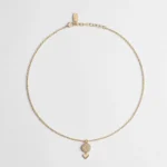 Dior Women CD Disco Necklace Gold-Finish Metal and Crystals