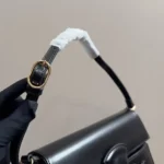 Gucci Women Horsebit Ristretto Medium Shoulder Bag Black