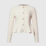 Louis Vuitton Women Flared Terry Cardigan Straw White 1AKDYA