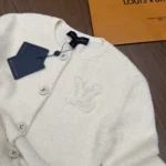 Louis Vuitton Women Flared Terry Cardigan Straw White 1AKDYA