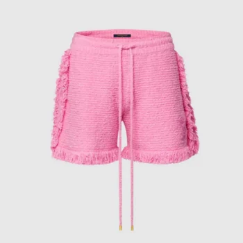 Louis Vuitton Women Fringe Hem Toweling Shorts Pink 1AK0BP