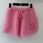 Louis Vuitton Women Fringe Hem Toweling Shorts Pink 1AK0BP - Image 2