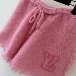 Louis Vuitton Women Fringe Hem Toweling Shorts Pink 1AK0BP - Image 4