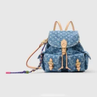 Louis Vuitton Women Montsouris Cargo Backpack Monogram Denim M27330