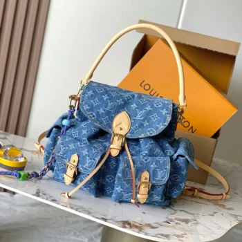 Louis Vuitton Women Montsouris Cargo Backpack Monogram Denim M27330