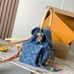 Louis Vuitton Women Montsouris Cargo Backpack Monogram Denim M27330