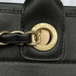 Chanel Women Calfskin Medium Deauville Tote Black Multicolor - Image 8