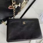 Chanel Women Calfskin Medium Deauville Tote Black Multicolor - Image 7