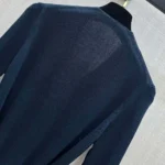 Chanel Women Cardigan Silk Dark Blue - Image 5