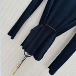 Chanel Women Cardigan Silk Dark Blue - Image 4