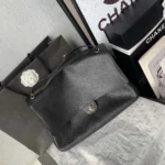 Chanel Women Maxi Flapbag Grained Calfskin & Gold-Tone Metal - Image 15