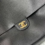 Chanel Women Maxi Flapbag Grained Calfskin & Gold-Tone Metal - Image 19