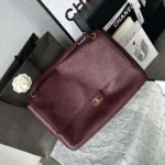 Chanel Women Maxi Flapbag Grained Calfskin & Gold-Tone Metal - Image 3