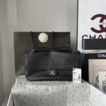 Chanel Women Maxi Flapbag Small Grained Calfskin & Silver-Tone Metal - Image 2