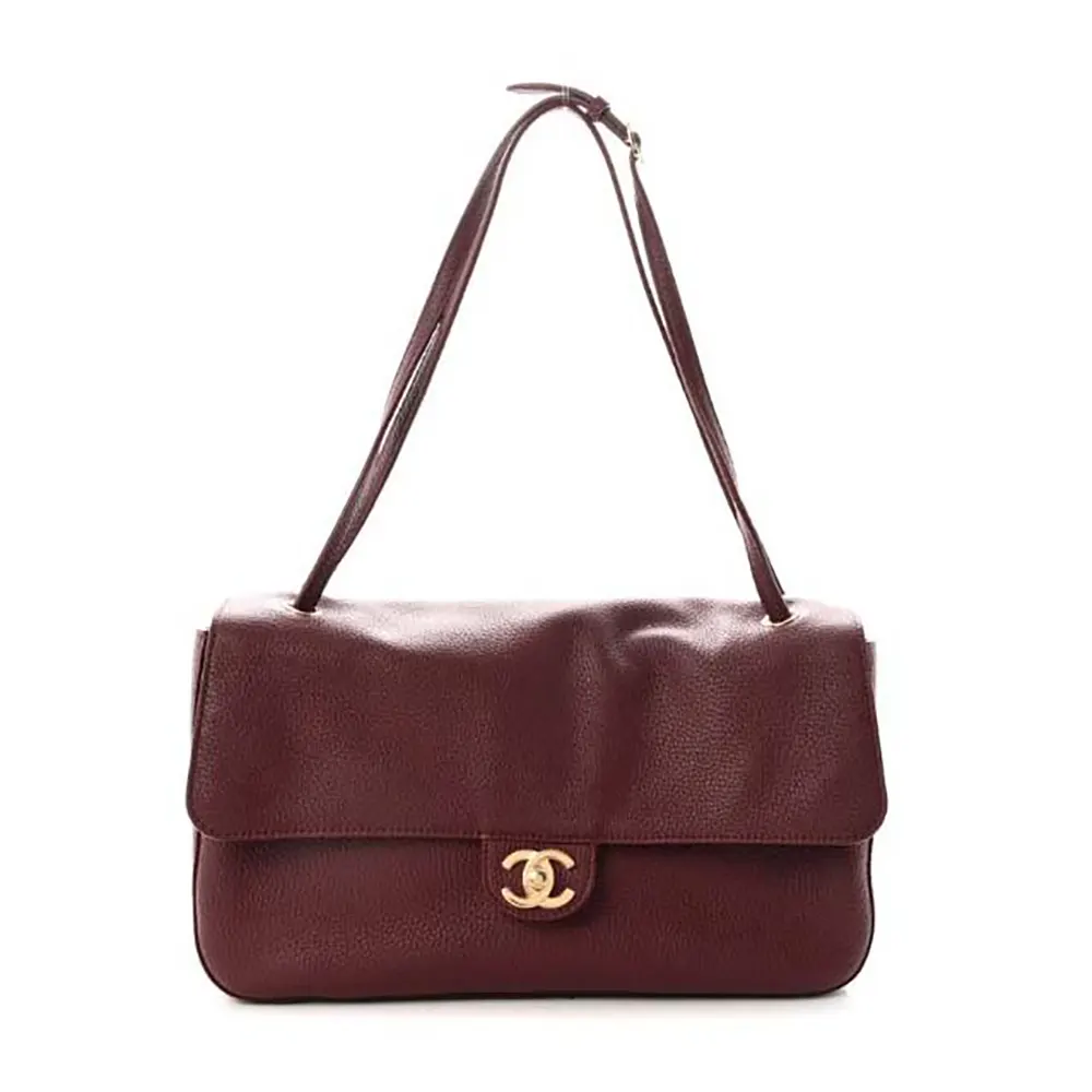 Chanel Women Maxi Flapbag Small Grained Calfskin & Gold-Tone Metal (1) Chanel Women Maxi Flapbag Small Grained Calfskin & Gold-Tone Metal - Image 1