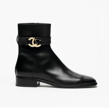 Chanel Women Short Boots Calfskin-Black G47635