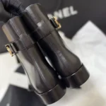 Chanel Women Short Boots Calfskin-Black G47635